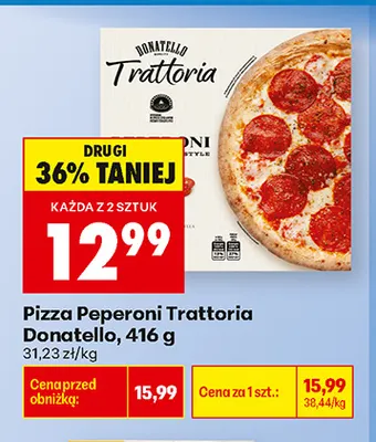 Pizza Peperoni Trattoria Donatello promocja w Biedronka