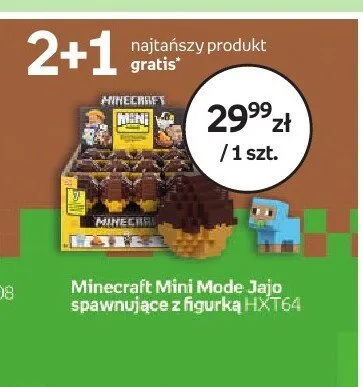 Mini Mode Jajo spawnujące z figurką MATTEL Minecraft HXT64 promocja w Empik