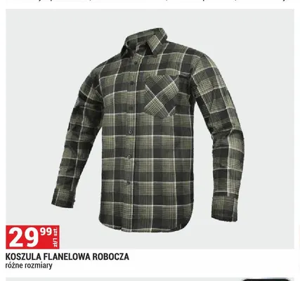 Koszula flanelowa robocza promocja w Merkury Market