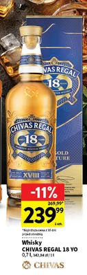 Whisky chivas regal 18 yo promocja w Intermarche