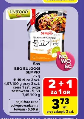 Sos BBQ Bulgogi Sempio promocja w Carrefour Market