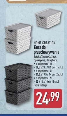 Kosz do przechowywania Home Creation promocja w Aldi