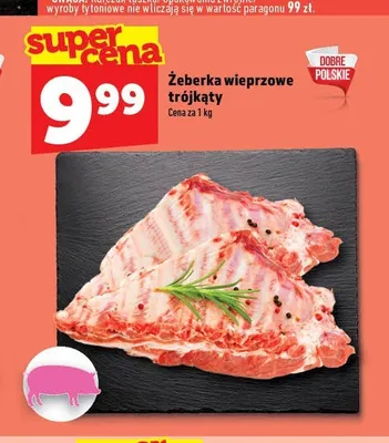 Żeberka wieprzowe trójkąty promocja w TOPAZ