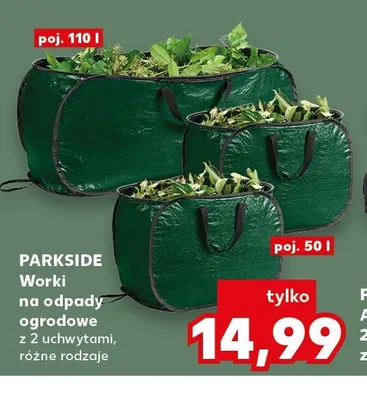 Worki na odpady ogrodowe Parkside promocja w Kaufland