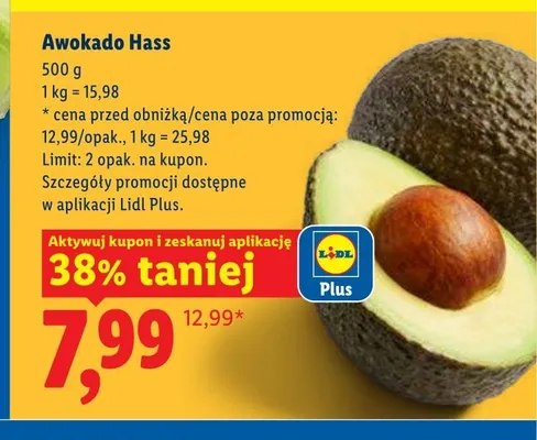 Awokado Hass promocja w Lidl