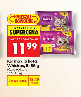 Karma dla kota Whiskas promocja w Biedronka