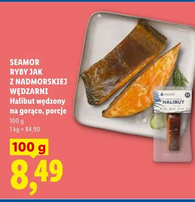 Halibut wędzony na gorąco, porcje promocja w Lidl