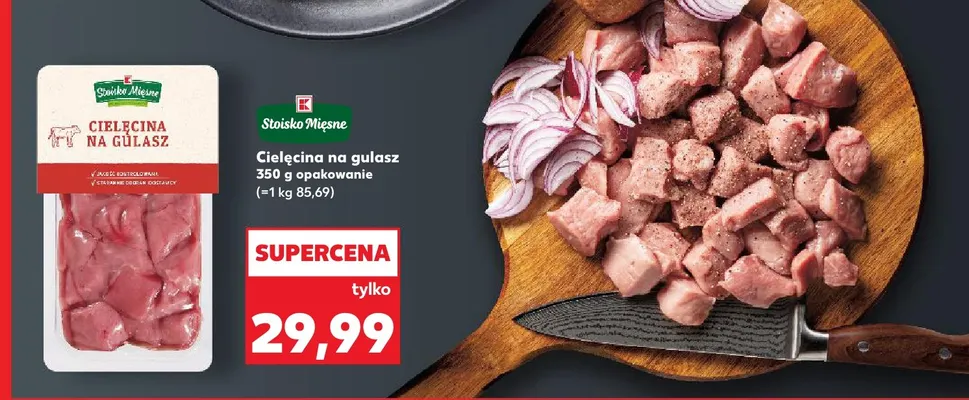 Cielęcina na gulasz K-Stoisko Mięsne promocja w Kaufland