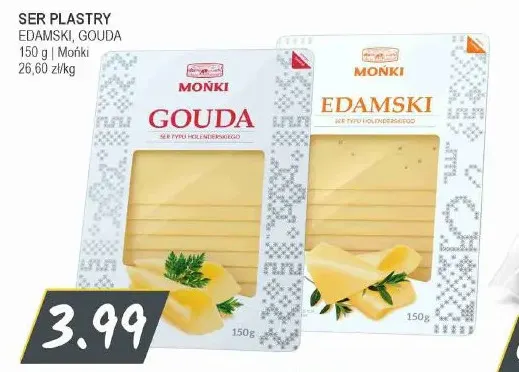 Ser edamski w plastrach Mońki promocja w Słoneczko