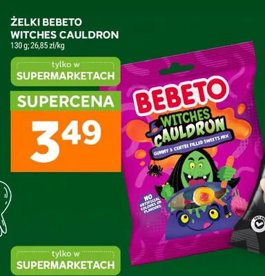 Żelki Bebeto Witches Cauldron promocja w Stokrotka