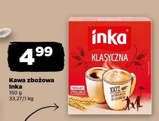 Kawa zbożowa klasyczna promocja w Netto