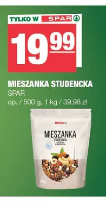 Mieszanka studencka SPAR promocja w SPAR