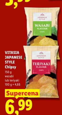 Chipsy wasabi Vitasia Japanese Style promocja w Lidl
