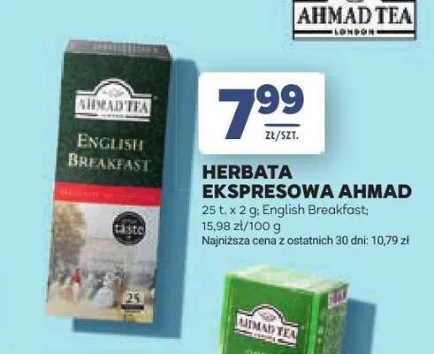 Herbata ekspresowa AHMAD English Breakfast promocja w Stokrotka