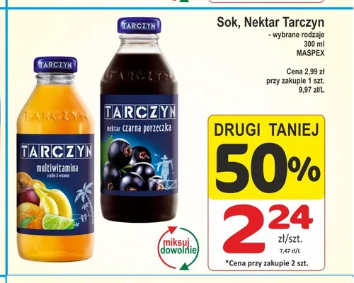 Nektar Tarczyn czarna porzeczka promocja w Marketvita