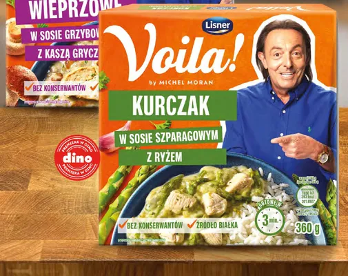 Danie gotowe kurczak w sosie szparagowym z ryżem Voila! Lisner promocja w Dino