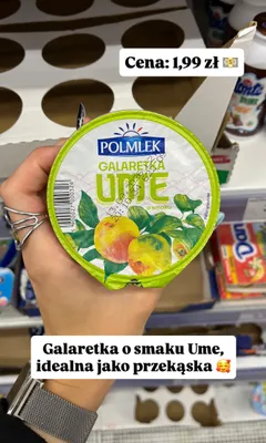 Galaretka o smaku Ume Polmlek promocja w Dino