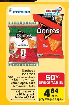 Nachosy Doritos Mexican Beef Burrito promocja w Carrefour