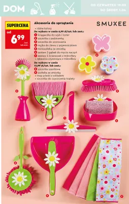 Zestaw 3 gąbek do mycia naczyń promocja w Biedronka