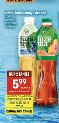 Napój herbaciany Fuze tea Blueberry Lavender promocja w Delikatesy Centrum