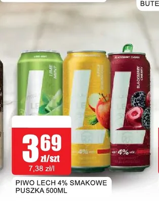 Piwo Lech 4% Smakowe promocja w Bingo
