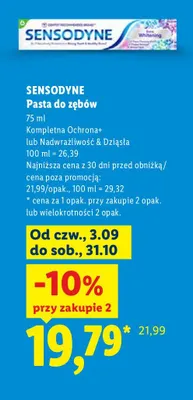 Pasta do zębów Sensodyne Kompletna Ochrona+ promocja w Lidl