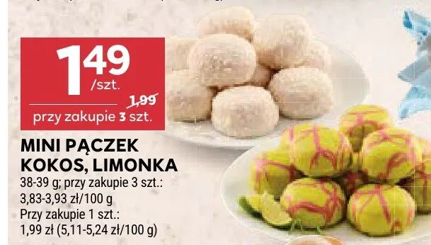 Mini pączek limonka promocja w Stokrotka