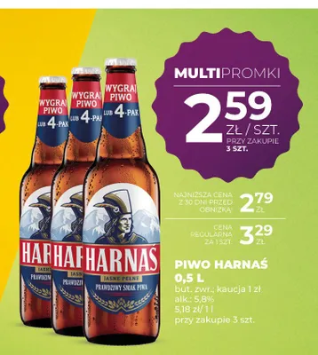 Piwo Harnaś promocja w Duży Ben