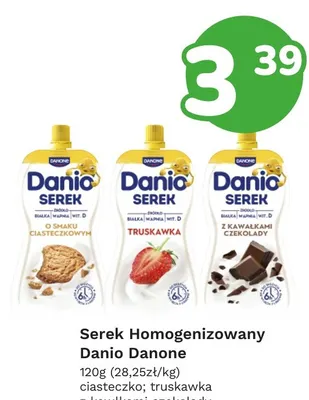 Serek homogenizowany truskawkowy Danio promocja w Limonka