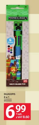 Długopis 6 w 1 Minecraft promocja w Selgros