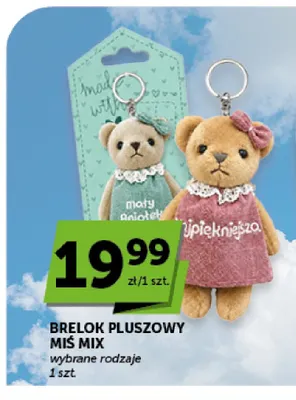 Brelok pluszowy miś promocja w ABC
