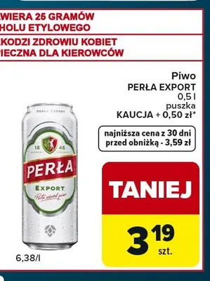Piwo Perła Export promocja w Globi
