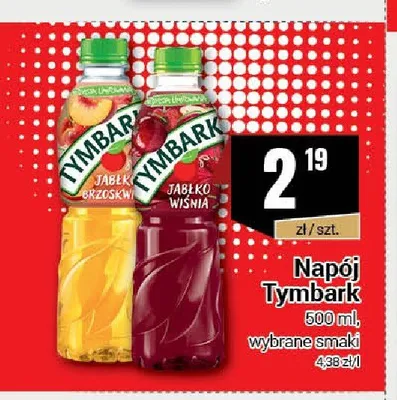 Napój Tymbark Jabłko Brzoskwinia promocja w Premium Nasz Sklep