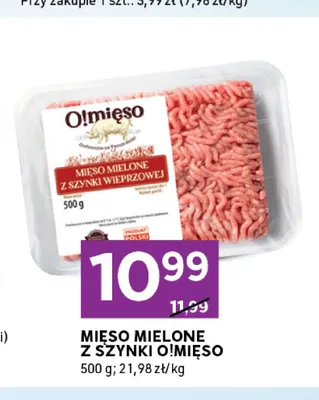 Mięso mielone z szynki wieprzowej O!mięso promocja w Stokrotka