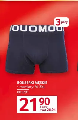 Bokserki męskie Uomo 3-pak promocja w Selgros