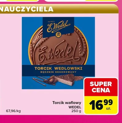 Torcik waflowy E.Wedel promocja w Carrefour Express