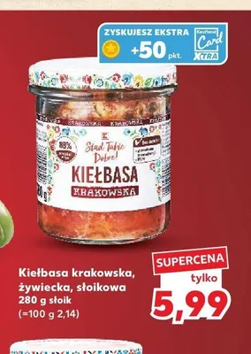 Kiełbasa krakowska Stad takie Dobre! promocja w Kaufland