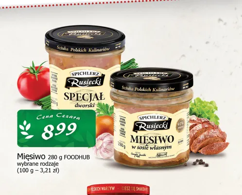 Mięsiwo w sosie własnym Spichlerz Rusiecki promocja w CEZAR Delikatesy