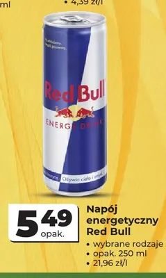 Napój energetyczny Red Bull promocja w Odido