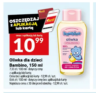Oliwka dla dzieci Bambino promocja w Twój Market