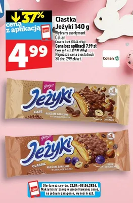 Ciastka Jeżyki promocja w TOPAZ