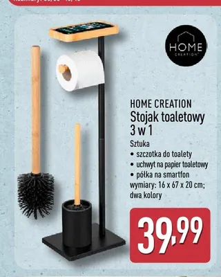 Stojak toaletowy 3w1 HOME CREATION promocja w Aldi