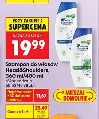 Szampon do włosów Classic Clean promocja w Biedronka