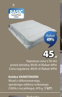 Kołdra VANNTINDEN promocja w Jysk