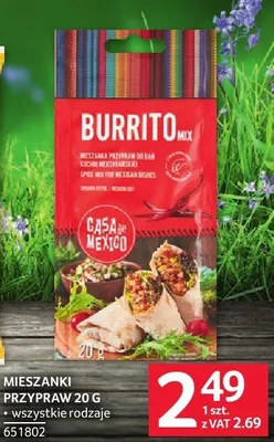 Mieszanki przypraw Burrito Mix Casa de Mexico 20 g promocja w Selgros