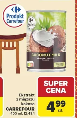 Ekstrakt z miąższu kokosa Carrefour Extra promocja w Carrefour