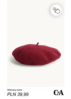 Wełniany beret C & A promocja w C&A