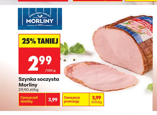 Szynka soczysta Morliny promocja w Biedronka