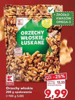 Orzechy włoskie K-Classic promocja w Kaufland