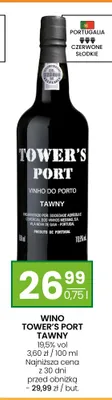 Wino czerwone Tower's Port Tawny słodkie promocja w Twój Market